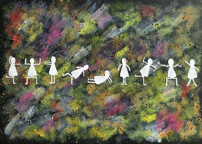 Aurora in movimento  - a Paint Artowrk by Valeria Marchezzolo